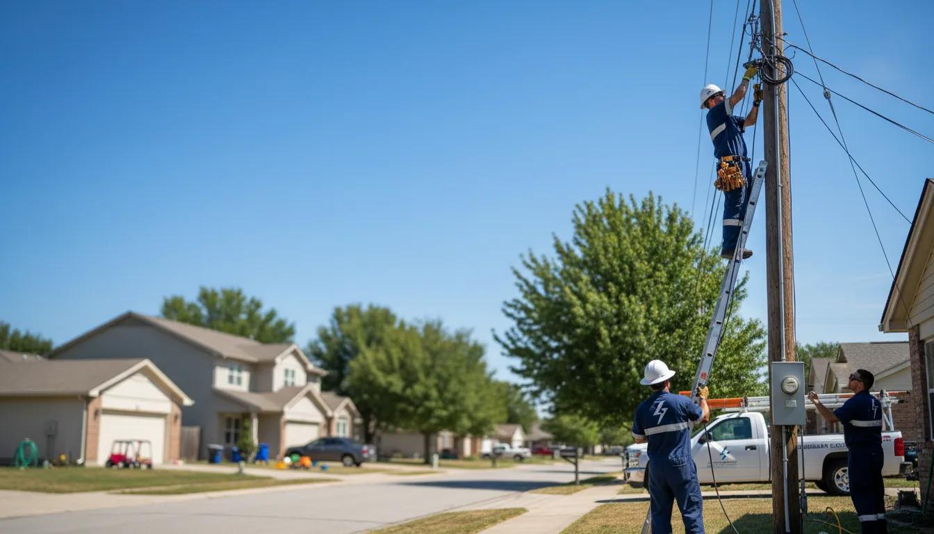Residential electrician providing installation services in Frierson, LA